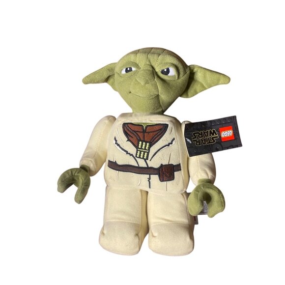 LEGO Star Wars Yoda Holiday Plush Stuffed Toy 12" Green & Beige New with Tag NWT - Picture 1 of 7